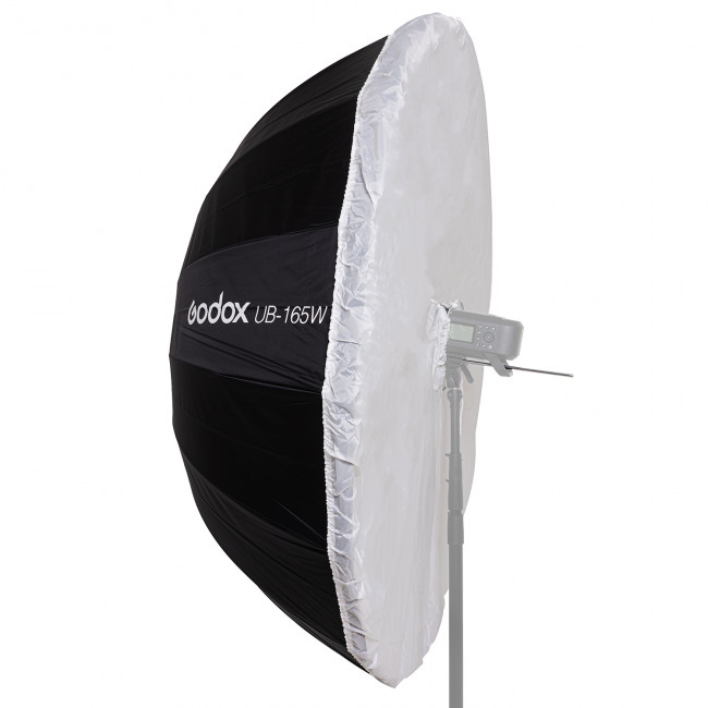 Sombrinha Parabólica Branca Godox UB-165W Com Difusor