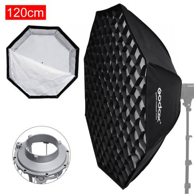 Octobox Godox 120cm Com Colmeia - Padrão De Encaixe Bowens