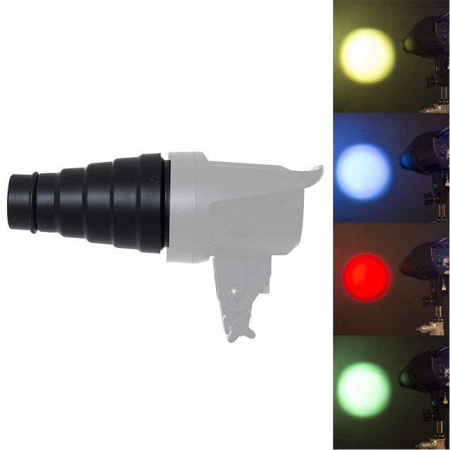 Snoot com colmeia padrão de encaixe Bowens